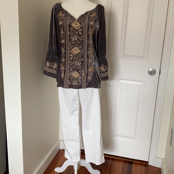 Johnny Was Velour Top - Picture 8 of 13